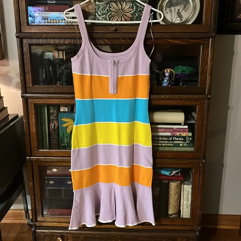 Tanya Taylor Noreen Knit Striped Dress Size Medium - Picture 6 of 16